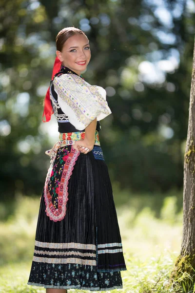 Θραύσμα Του Λαϊκού Χορού Της Σλοβακίας Σλοβακική Λαϊκή Παράδοση — Φωτογραφία Αρχείου