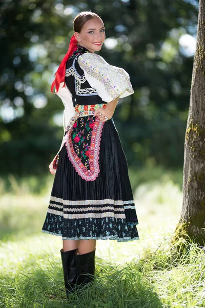 Θραύσμα Του Λαϊκού Χορού Της Σλοβακίας Σλοβακική Λαϊκή Παράδοση — Φωτογραφία Αρχείου