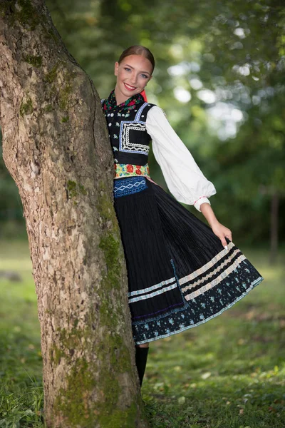 Fragmento Danza Folclórica Eslovaca Folclore Eslovaco —  Fotos de Stock