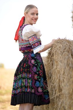 Slovakya folkloru. Geleneksel kıyafet. 