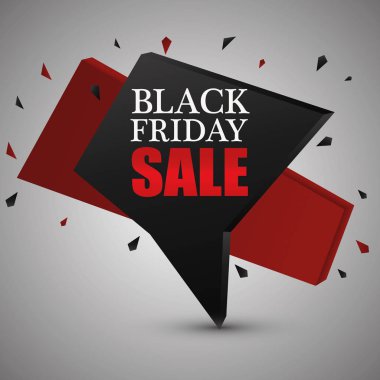 Siyah Cuma satış arka plan. Vektör afiş patlama etkisi ile.