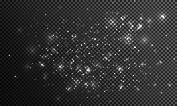 arka plan aydınlatmalı bir gerçek flaş lens ile gerçek toz parçacıklarının. parlak ışıklar. Soyut şenlikli vintage ışıklar defocused. Noel ve Yılbaşı tatil.