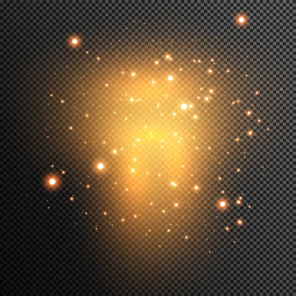 Fond Abstrait Vraies Particules Poussière Avec Rétro Éclairage Avec Véritable — Image vectorielle