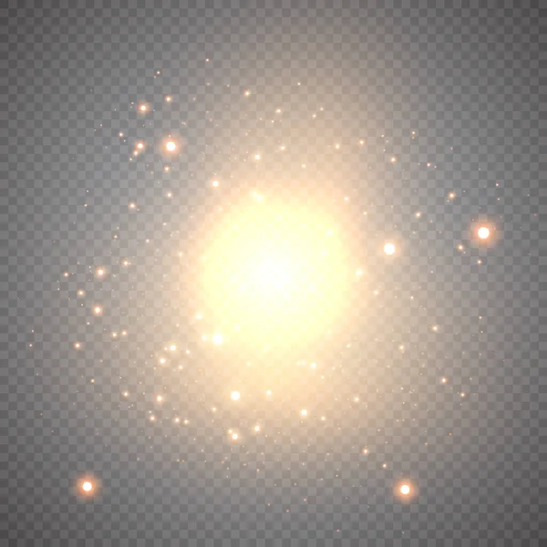 arka plan aydınlatmalı bir gerçek flaş lens ile gerçek toz parçacıklarının. parlak ışıklar. Soyut şenlikli vintage ışıklar defocused. Noel ve Yılbaşı tatil.