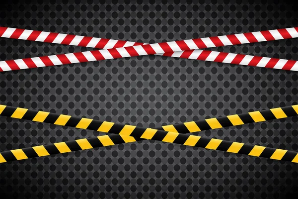 Lignes Prudence Isolées Des Bandes Avertissement Signes Danger Illustration Vectorielle — Image vectorielle