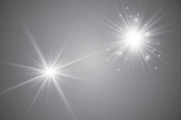 Effet Lumière Lueur Star Flashé Paillettes Fond Abstrait Espace Flash — Image vectorielle