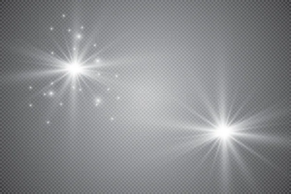 Effetto Luce Bagliore Star Mostrato Delle Paillettes Sfondo Astratto Dello — Vettoriale Stock