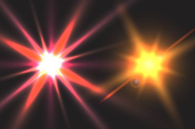 Işık efekti kızdırma. Yıldız parladı pullu. Alan arka plan soyut. Flash vurgulamak ışın. Harika tasarım.