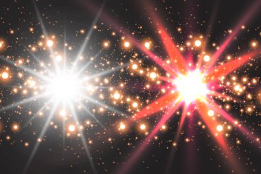 Işık efekti kızdırma. Yıldız parladı pullu. Alan arka plan soyut. Flash vurgulamak ışın. Harika tasarım.