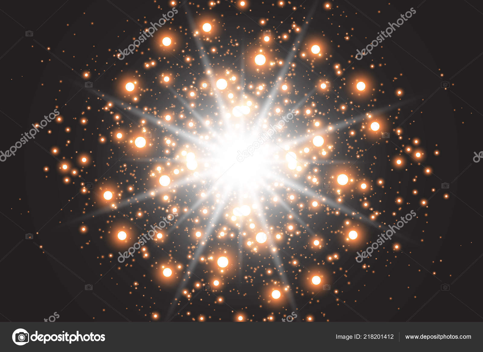 Light Effect Glow Star Flashed Sequins Abstract Space Background Flash  Stock Vector by ©banan212 218201412, image size:1600x1167