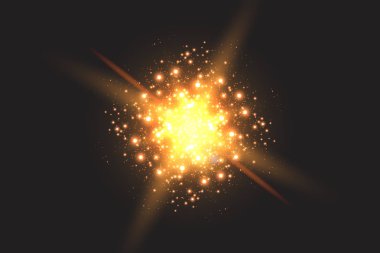 Işık efekti kızdırma. Yıldız parladı pullu. Alan arka plan soyut. Flash vurgulamak ışın. Harika tasarım.