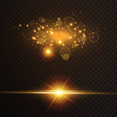 Işık efekti kızdırma. Yıldız parladı pullu. Alan arka plan soyut. Flash vurgulamak ışın. Harika tasarım.