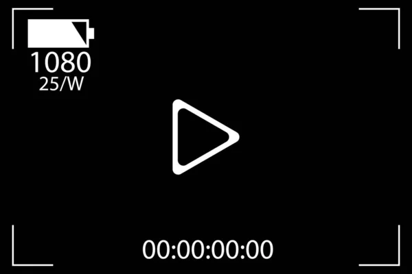 Значок Камеры Кино Плоский Дизайн Лучший Векторный Значок — стоковый вектор