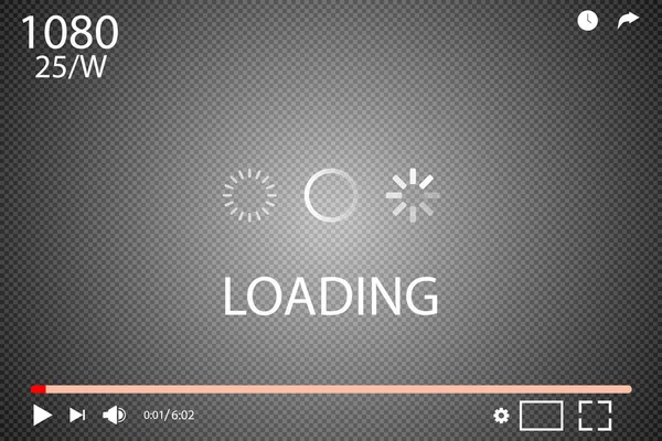 düz video oynatıcı arayüzü