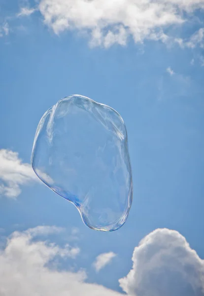 Soap bubble on the sky