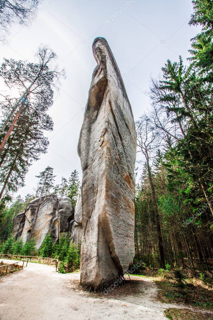 National Park of Adrspach - Teplice rocks. Rock Town. Czech Republic