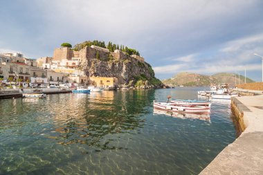 Sahil Lipari Adası, Sicilya, İtalya