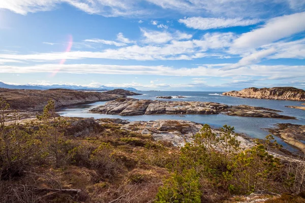 Costa Del Fiordo Escénico Sur Noruega Europa — Foto de Stock