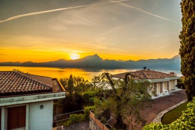 İtalya günbatımında bir bakış açısı