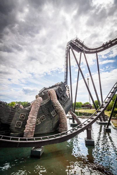 Soltau Allemagne Juin 2015 Rollercoaster Heide Park Resort Allemagne — Photo