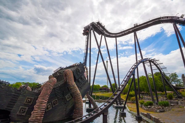 Soltau Allemagne Juin 2015 Rollercoaster Heide Park Resort Allemagne — Photo