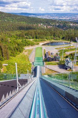 Midtstubakken ski-jump in Oslo, Norway clipart