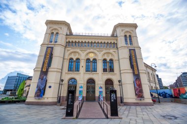 Oslo, Norveç - 15 Temmuz 2015: Dış Nobel barış merkezi Oslo