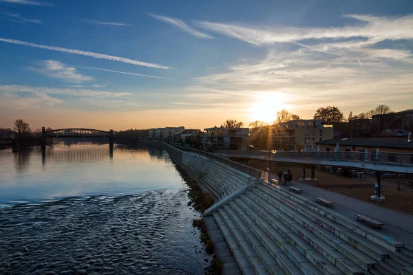 Magdeburg, Almanya, 2015 yılında şehir Köprüsü