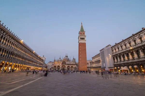 Venice. Image of St. Mark\'s square in Venice during sunset.