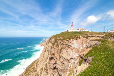 Işık evinde Cape Roca, Sintra, Portekiz