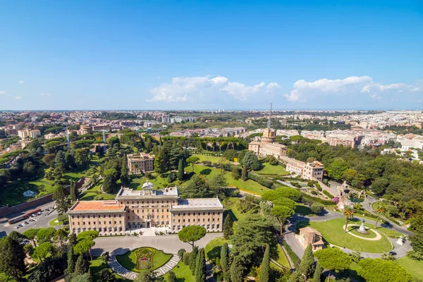 Roma Italia Famosa Plaza San Pedro Vaticano Vista Aérea Ciudad —  Fotos de Stock