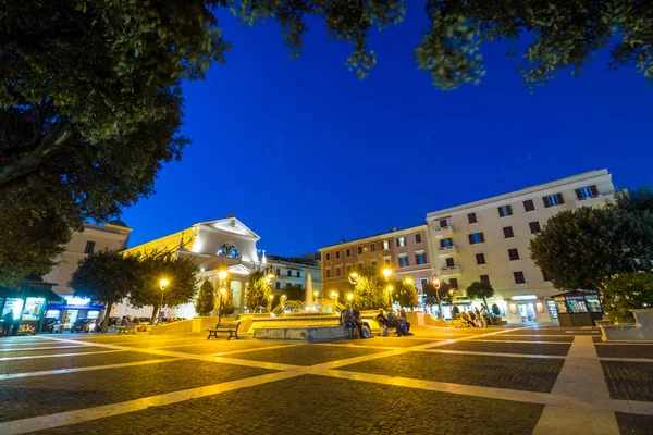 Άντζιο Ιταλία Οκτωβρίου 2016 Κέντρο Της Πόλης Του Άντζιο Νύχτα — Φωτογραφία Αρχείου