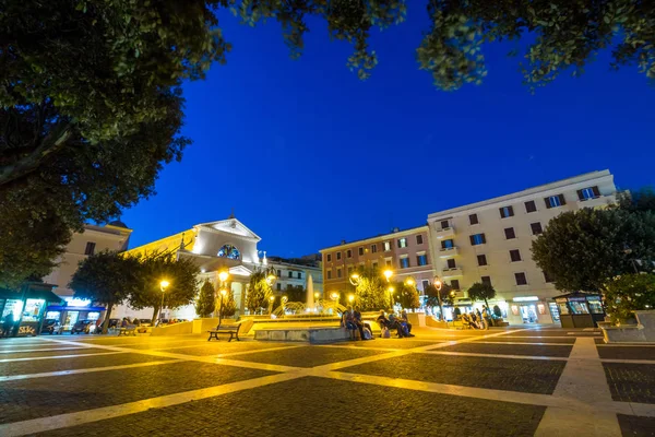 Anzio Italia Ottobre 2016 Centro Anzio Notte — Foto Stock