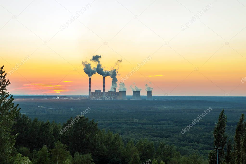 Coal mining and power station Belchatow, Poland