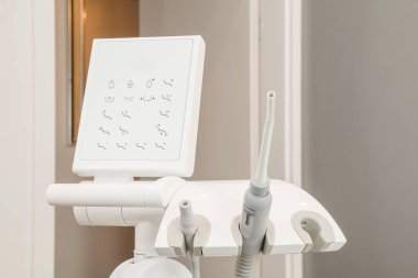 tatlı bir modern diş hekimi araçları, parlatıcılar.