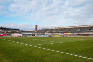 Prague, Czech Republic - December 3, 2017: Strahov Stadium located in Prague. clipart