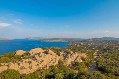 kayalar ile Sardegna sahil manzarası, Sardunya, İtalya