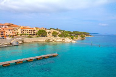 Feribot Tekne, Kuzey Sardunya, İtalya dan La Maddalena şehir görüntülemek