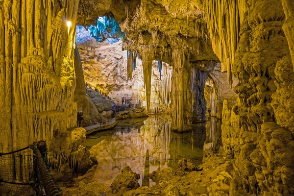 Grotte Nettuno Cerdeña Italia Junio 2017 Vista Panorámica Cueva Neptuno — Foto de Stock