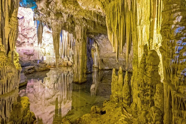 Grotte Nettuno Cerdeña Italia Junio 2017 Vista Panorámica Cueva Neptuno — Foto de Stock