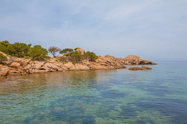 Una Vista Costa Cerdeña Con Rocas Cerdeña Italia — Foto de Stock