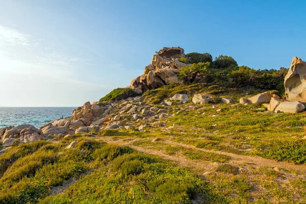 Una Vista Costa Cerdeña Con Rocas Cerdeña Italia — Foto de Stock