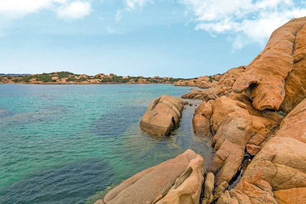 Una Vista Costa Cerdeña Con Rocas Cerdeña Italia — Foto de Stock