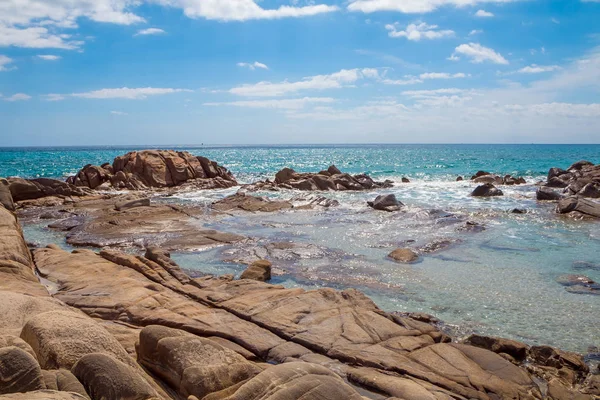 Utsikt Över Sardegna Coast Med Klippor Sardinien Italien — Stockfoto