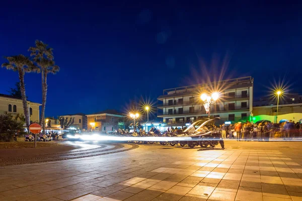 Puerto Alghero Por Noche Italia — Foto de Stock