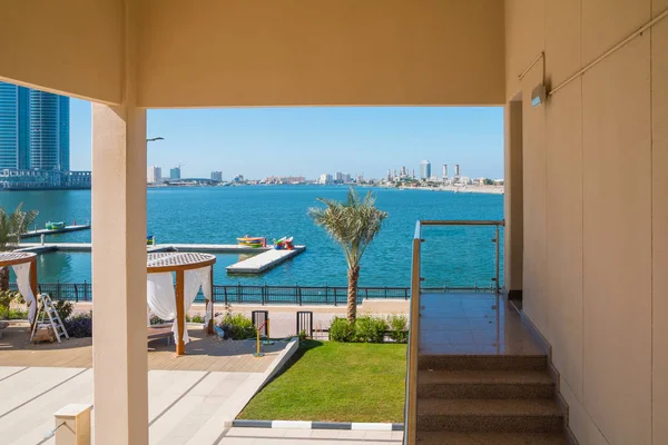 Ras Khaimah Emiratos Árabes Unidos Enero 2018 Vista Desde Hotel — Foto de Stock