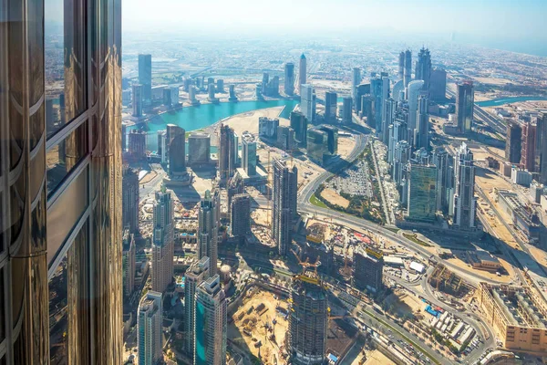 Dubaï Eau Janvier 2018 Gratte Ciel Sur Sheikh Zayed Road — Photo