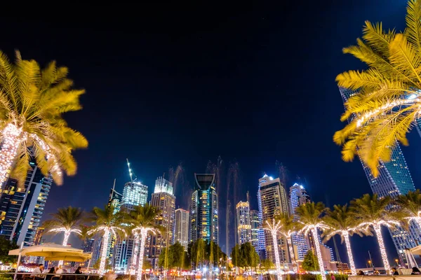 Dubai Uae January 2018 Beautiful Aerial View Dubai Marina Just — Stock Photo, Image