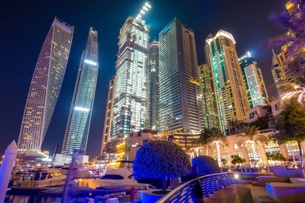 Dubai Uae Januar 2018 Wunderschöne Luftaufnahme Der Dubai Marina Kurz — Stockfoto