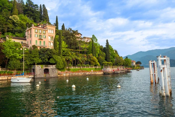 Talya Tatil Italya Varenna Lago Como Güzel Göl Bir Görünüm — Stok fotoğraf